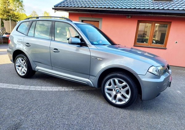 BMW X3 cena 28400 przebieg: 200310, rok produkcji 2006 z Poręba małe 352